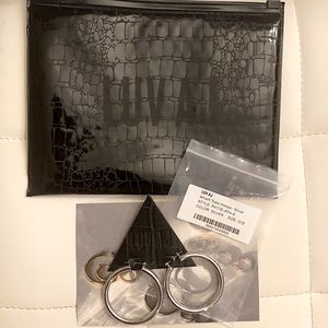 LUV AJ - Amalfi Tube Hoops - 50MM - Silver